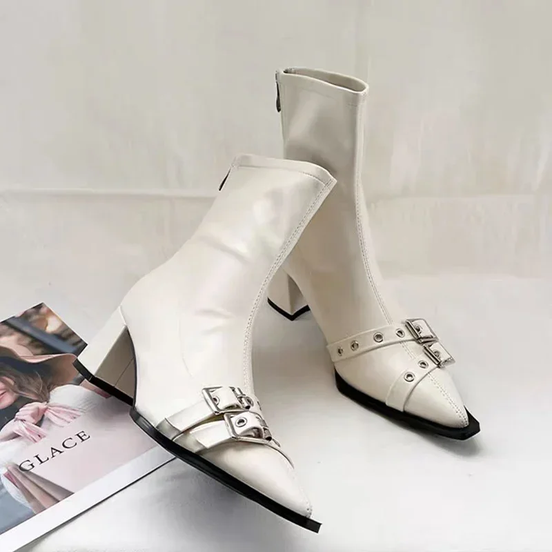 High Heels Ankle Boots Women C - Women'S Shoes Trending 2025 리뷰 및 가격