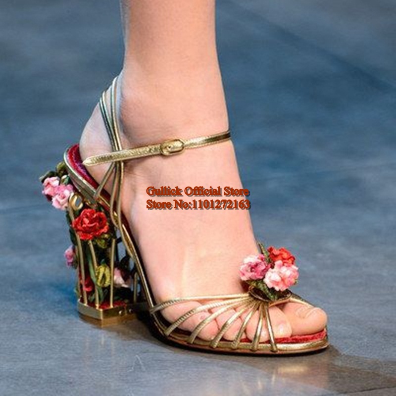 Luxury Bird Cage Women Sandals - Ankle Strap Heels 리뷰 및 가격