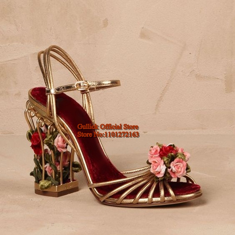 Luxury Bird Cage Women Sandals - Ankle Strap Heels 리뷰 및 가격