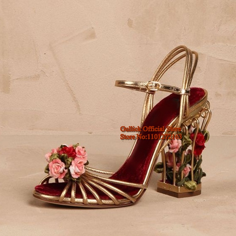 Luxury Bird Cage Women Sandals - Ankle Strap Heels 리뷰 및 가격