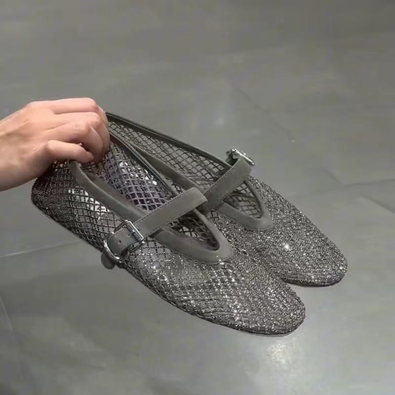 Hollow Rhinestone Baotou Sanda - Shoes Women Pumps 리뷰 및 가격