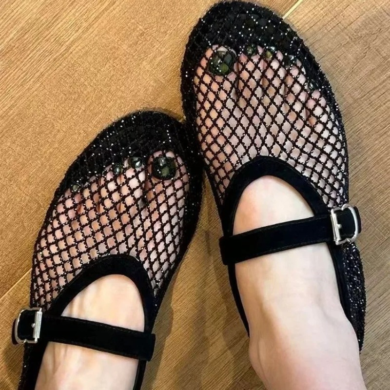 Hollow Rhinestone Baotou Sanda - Shoes Women Pumps 리뷰 및 가격