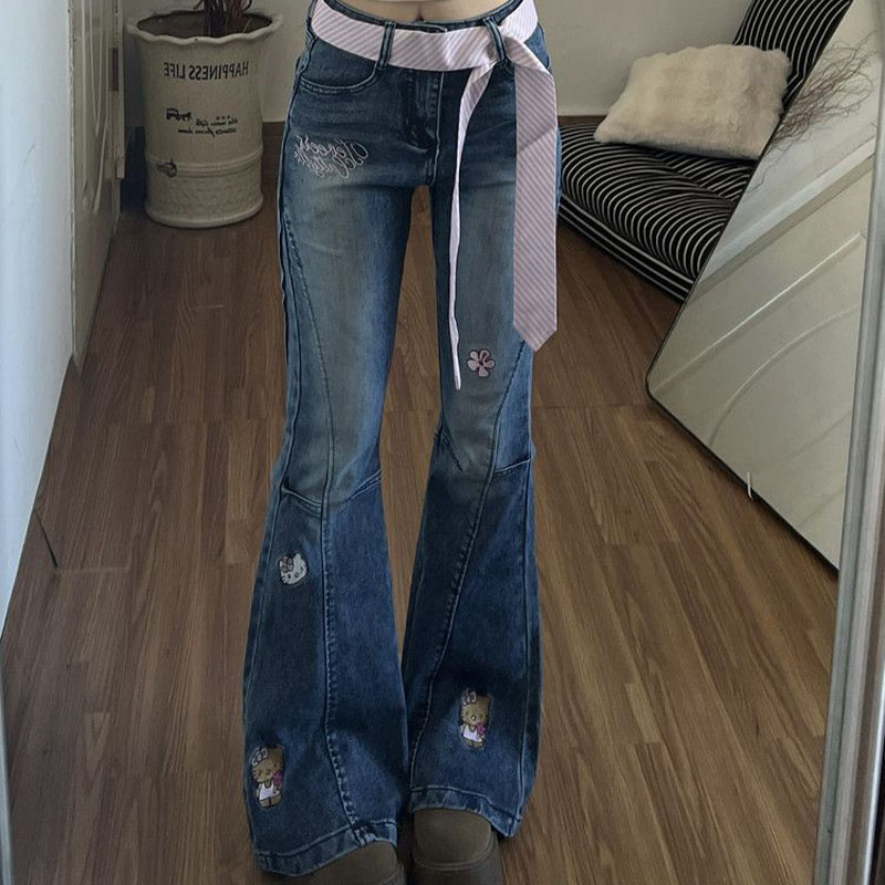 Y2K Hello Kitty Girls Jeans Co - Women Shoes Jeans 리뷰 및 가격