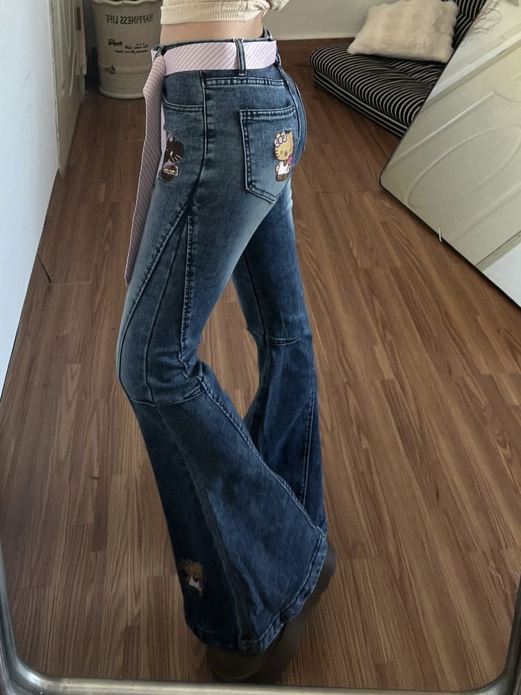 Y2K Hello Kitty Girls Jeans Co - Women Shoes Jeans 리뷰 및 가격