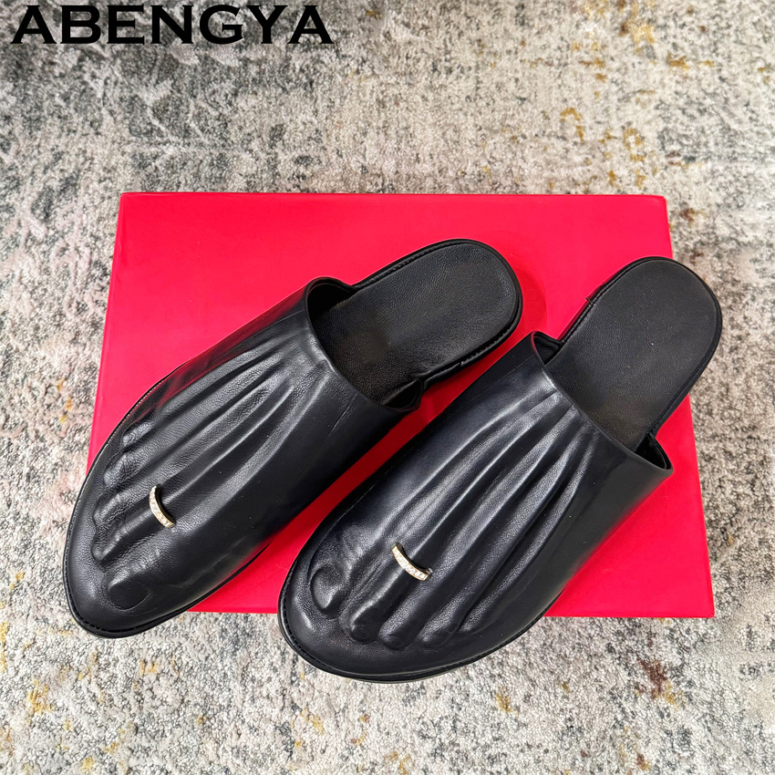 Black Real Leather Wrap Toe lo - Women'S Shoes Loafers Black 리뷰 및 가격