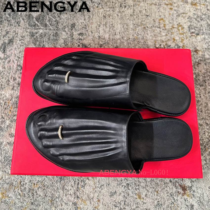 Black Real Leather Wrap Toe lo - Women'S Shoes Loafers Black 리뷰 및 가격