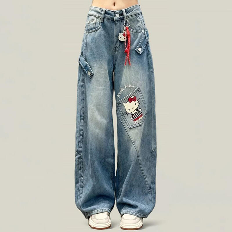 Y2K Jeans Hello Kitty Sanrio A - Women Shoes Jeans 리뷰 및 가격