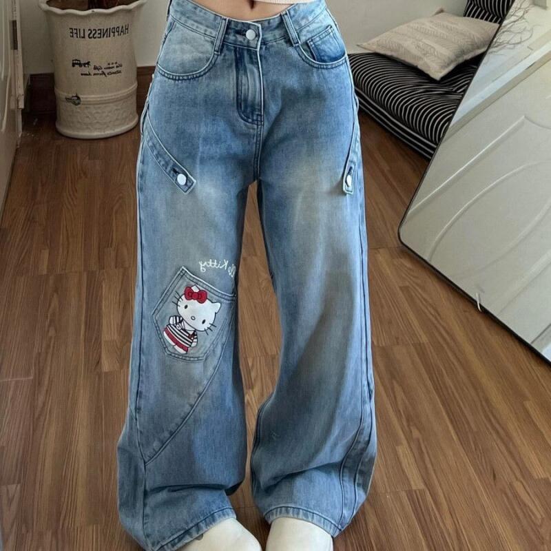 Y2K Jeans Hello Kitty Sanrio A - Women Shoes Jeans 리뷰 및 가격