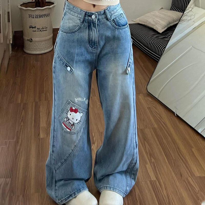 Y2K Jeans Hello Kitty Sanrio A - Women Shoes Jeans 리뷰 및 가격
