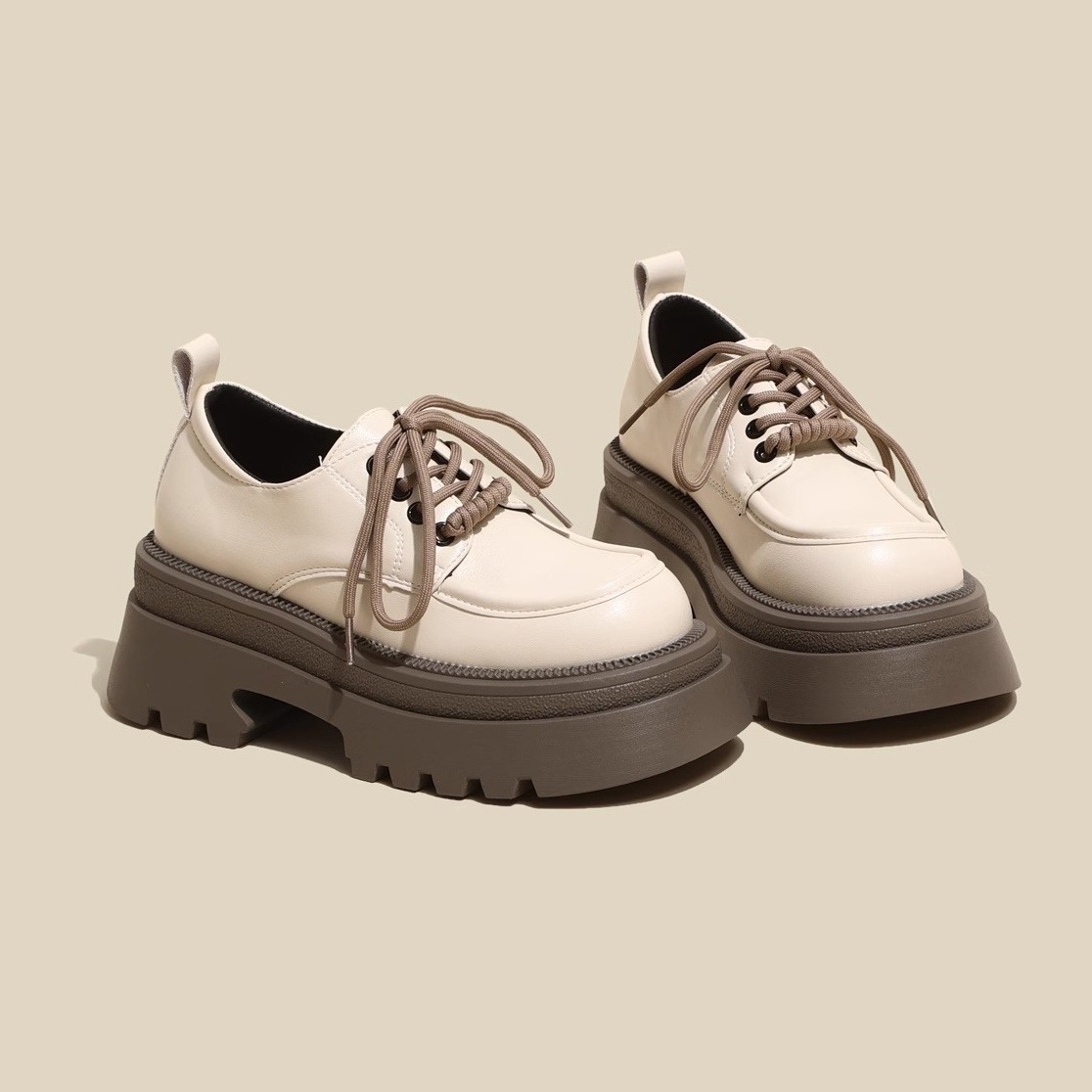 British Style Small Leather Sh - Women'S Shoes Loafers Black 리뷰 및 가격
