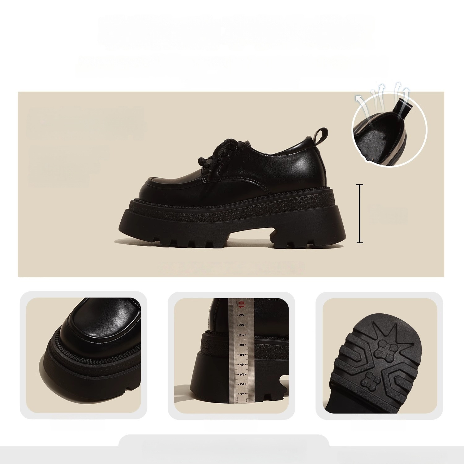 British Style Small Leather Sh - Women'S Shoes Loafers Black 리뷰 및 가격
