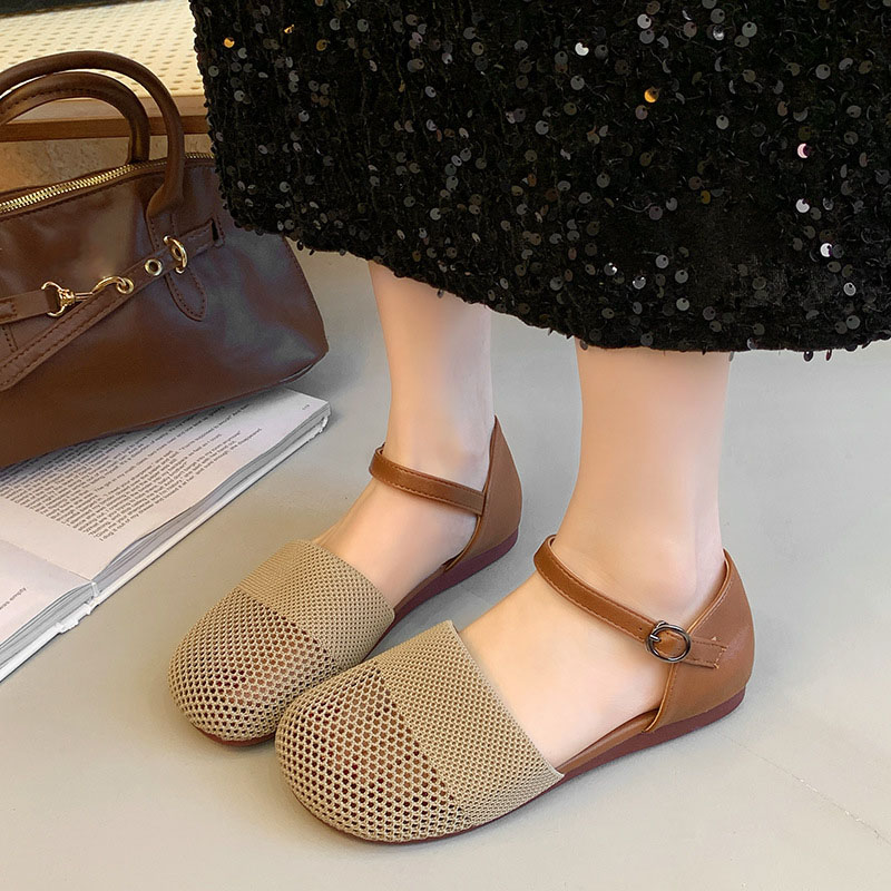 2025 New Spring Summer Mesh Sa - Ankle Strap Heels 리뷰 및 가격