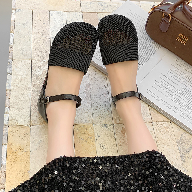 2025 New Spring Summer Mesh Sa - Ankle Strap Heels 리뷰 및 가격
