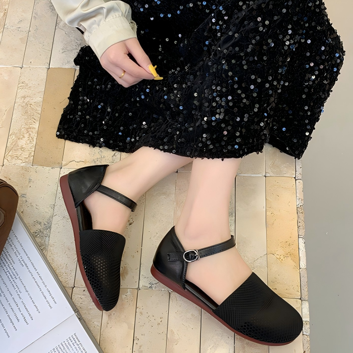 2025 New Spring Summer Mesh Sa - Ankle Strap Heels 리뷰 및 가격