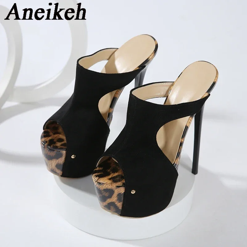 Aneikeh Summer Extreme Platfor - Leopard Print Heels 리뷰 및 가격
