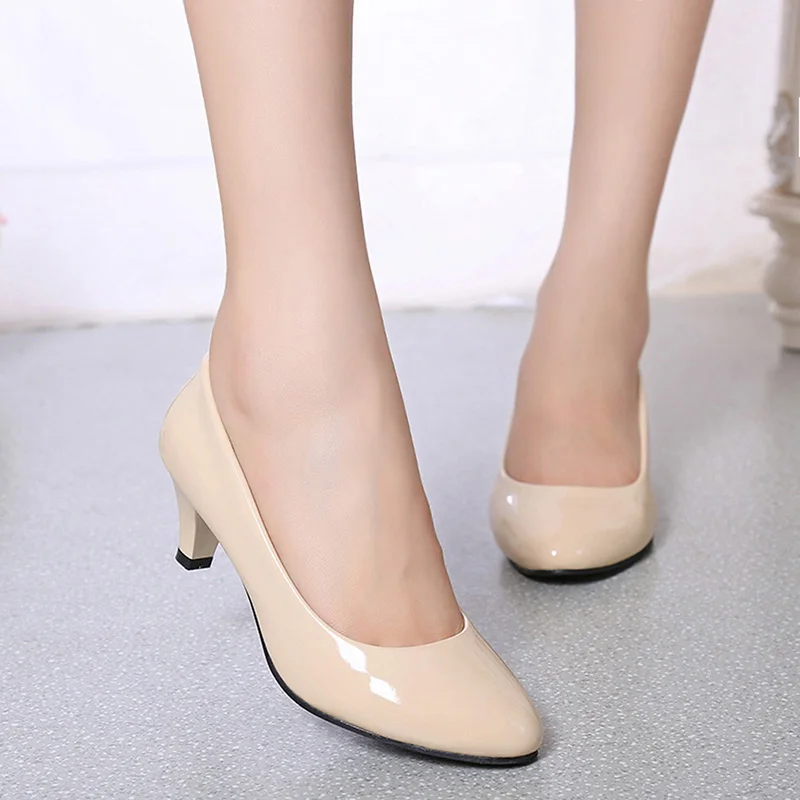 Female Pumps Nude Shallow Mout - Women'S Shoes For Work 리뷰 및 가격