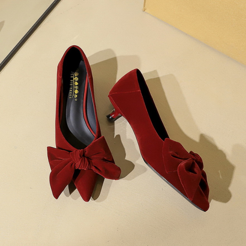 Korean Temperament Suede Stile - Ankle Strap Heels 리뷰 및 가격