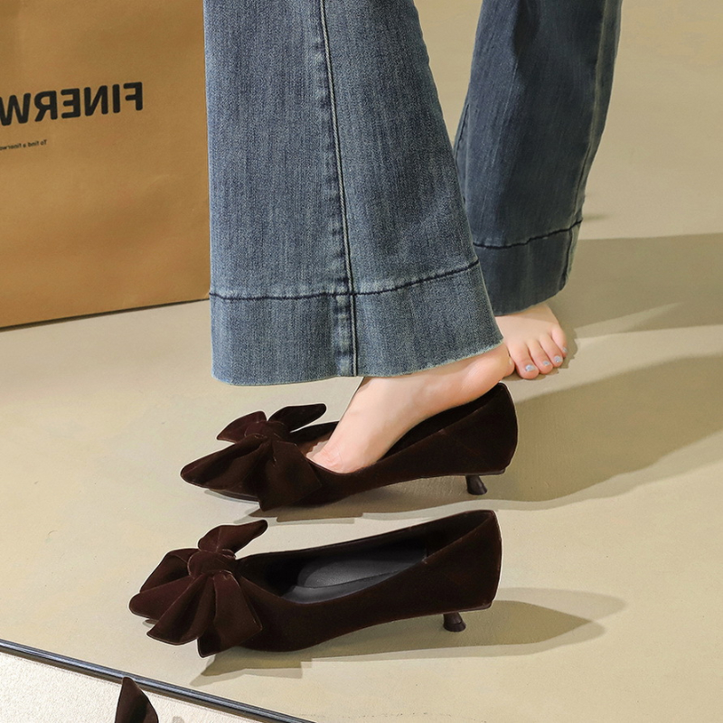 Korean Temperament Suede Stile - Ankle Strap Heels 리뷰 및 가격