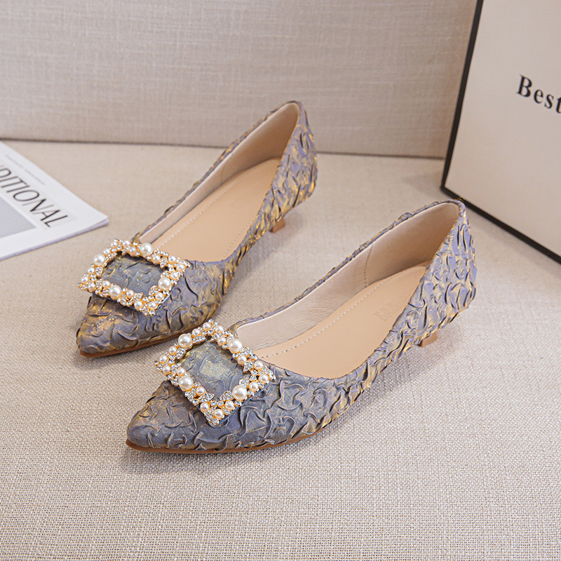 Ivory Textured Satin Pointed T - Women'S Shoes For Work 리뷰 및 가격