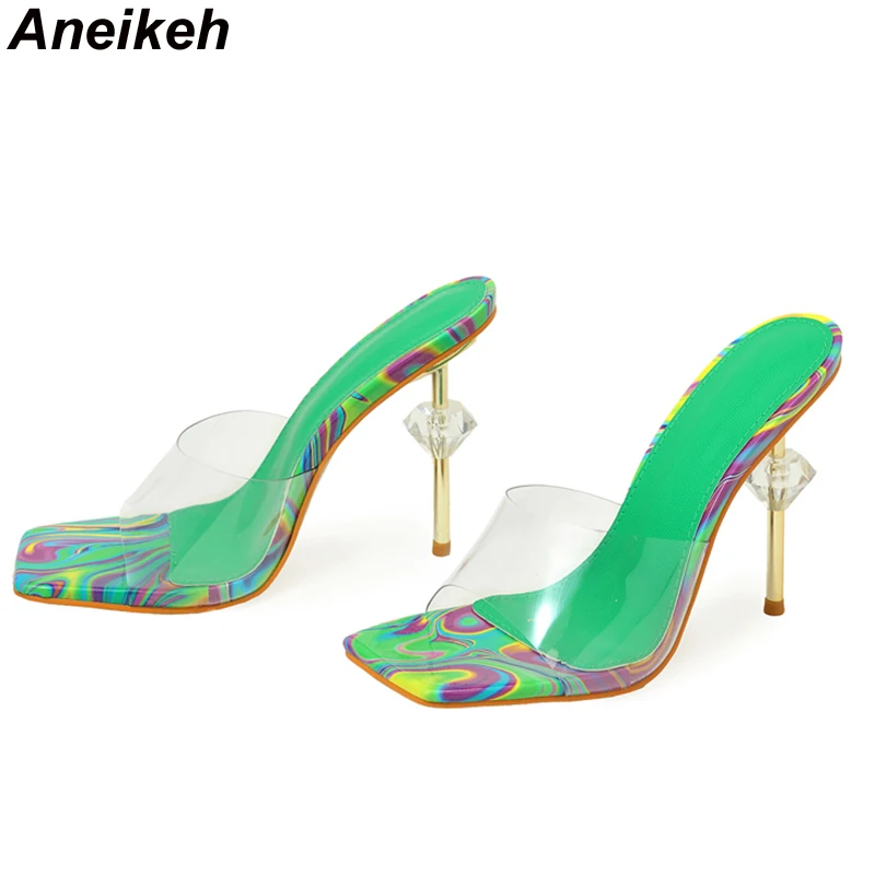 Aneikeh NEW Sexy Strange Trans - Clear Strap Heel 리뷰 및 가격