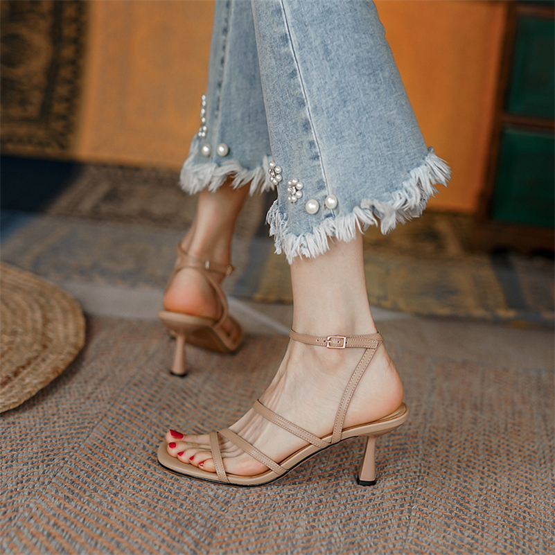 Meotina Sandals Women Shoes Sq - Ankle Strap Heels 리뷰 및 가격