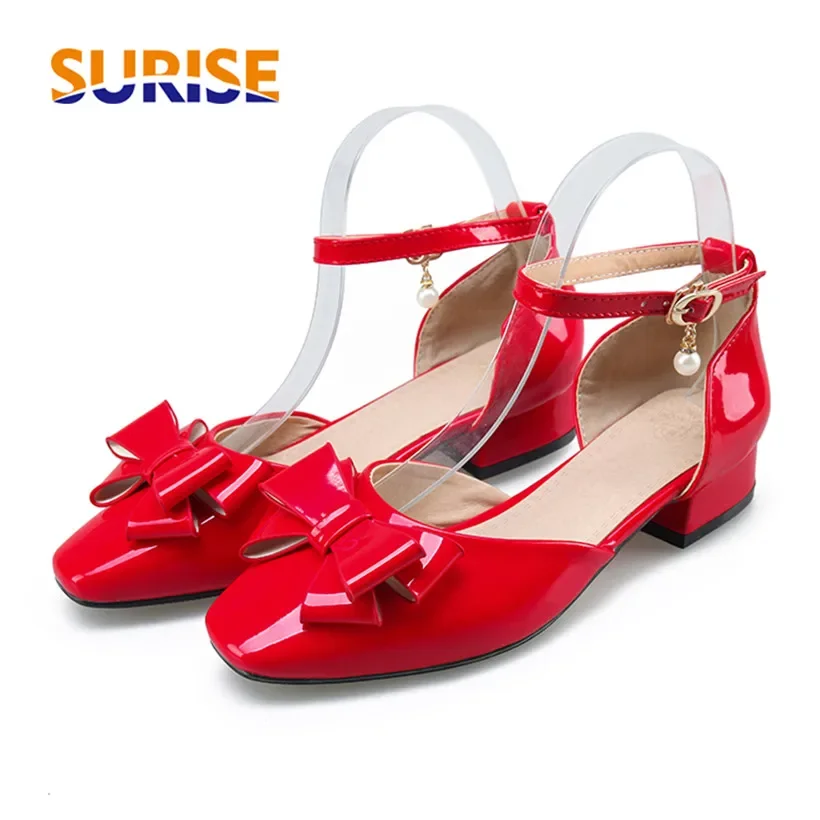 Big Size Women Bowtie Pumps Ro - Ankle Strap Heels 리뷰 및 가격
