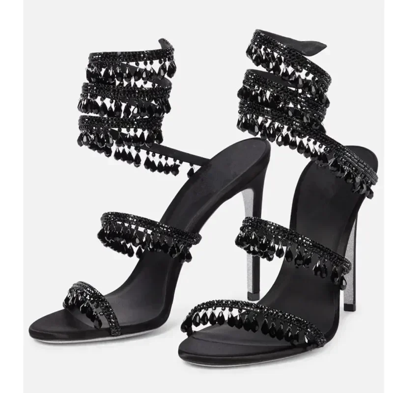 2026Women's New Water Diamond  - Ankle Strap Heels 리뷰 및 가격